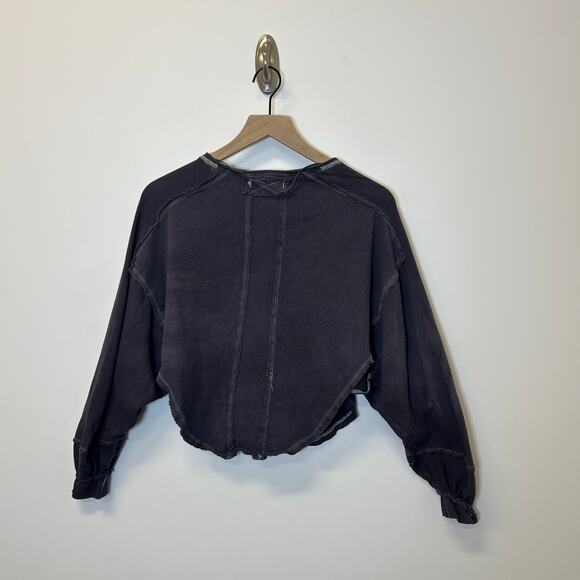 Free People Melodi Henley in Blue Quarry Women’s Size XS - Picture 7 of 13